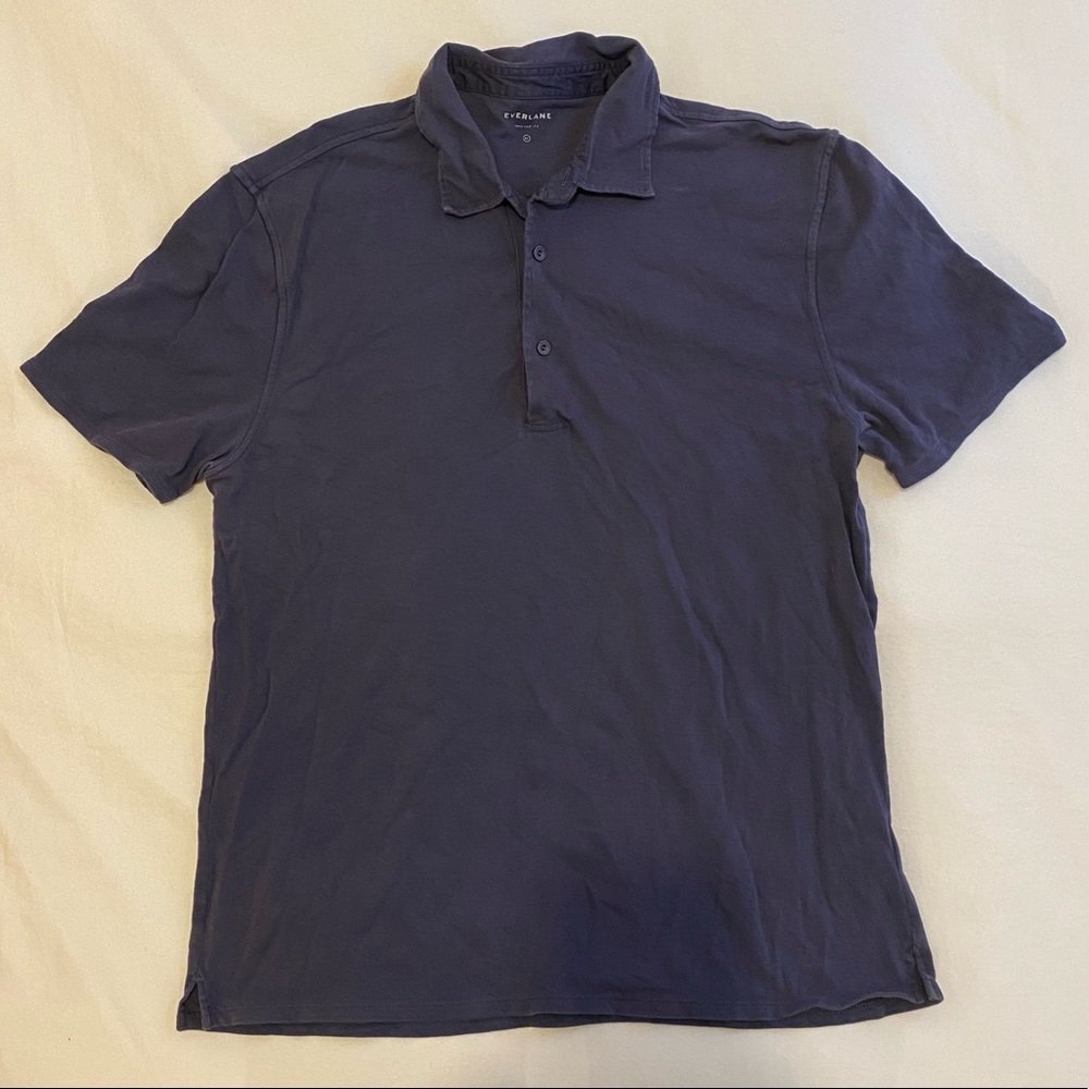 Everlane Navy Men’s Cotton Polo- Size XL